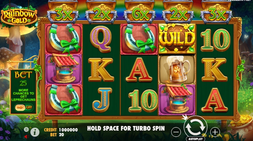 Rainbow Gold ทดลองเล่นสล็อต Pragmatic Play สมัคร Slot PG