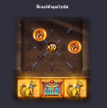 ฟีเจอร์พิเศษพิชิตโบนัสเกม PG สัญลักษณ์ของอียิปต์