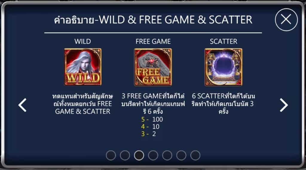 ฟีเจอร์พิเศษพิชิตโบนัสเกม แดรกคูล่า