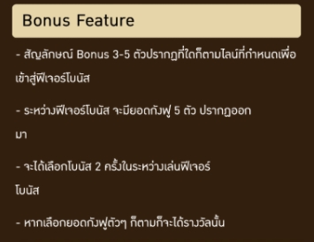 ฟีเจอร์พิเศษโบนัสเกมสล็อต ชิ๊กกะดู๊ด